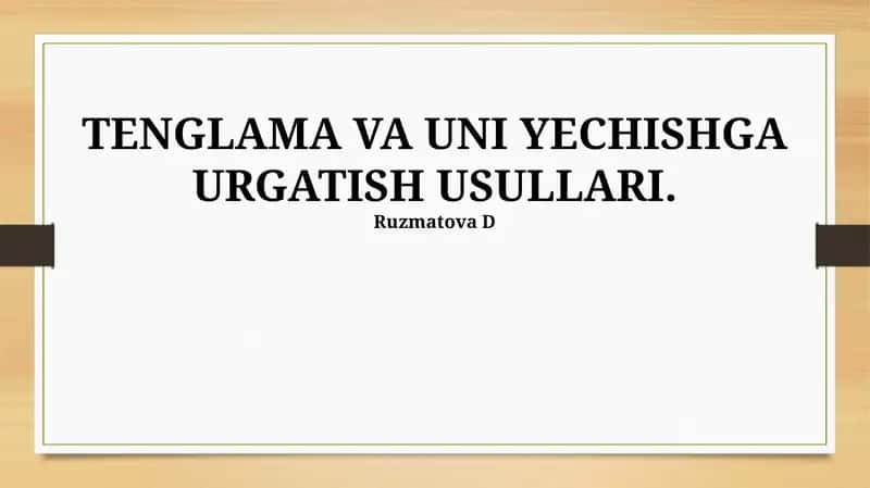 Tangaloqni O‘qitish Metodlari 1