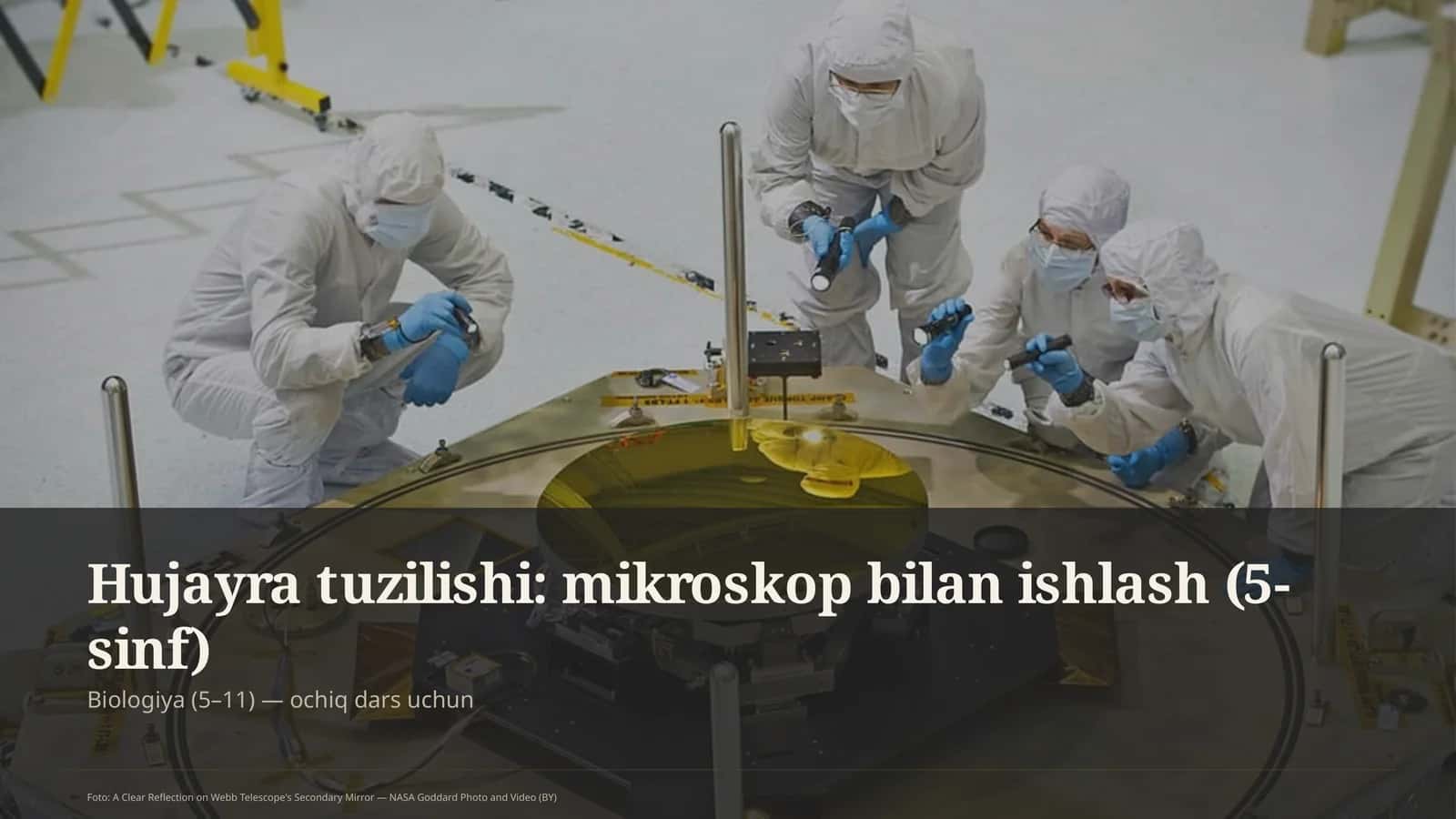 Hujayra tuzilishi: mikroskop bilan ishlash (5-sinf) 1