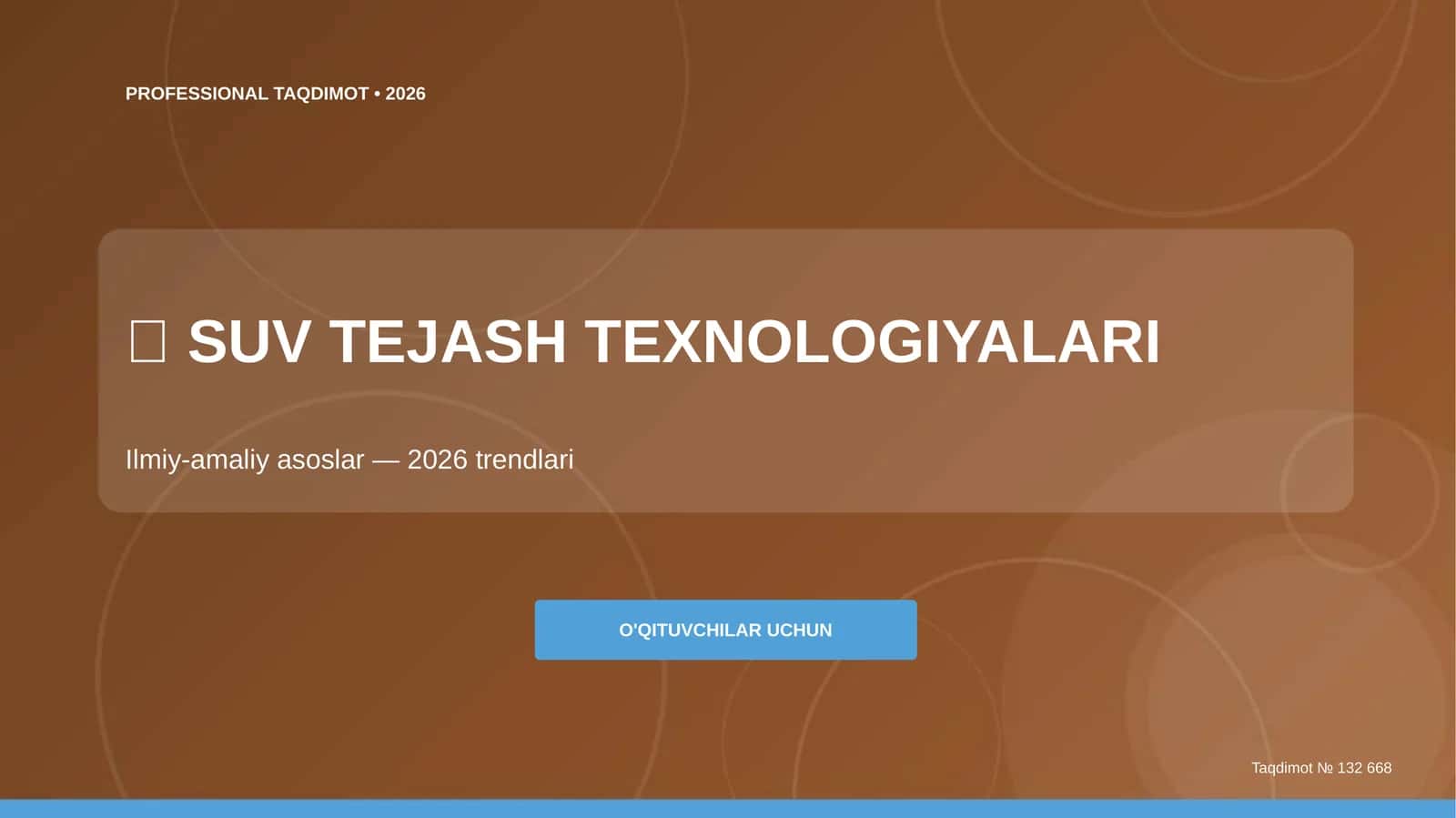 SUV TEJASH TEXNOLOGIYALARI 1