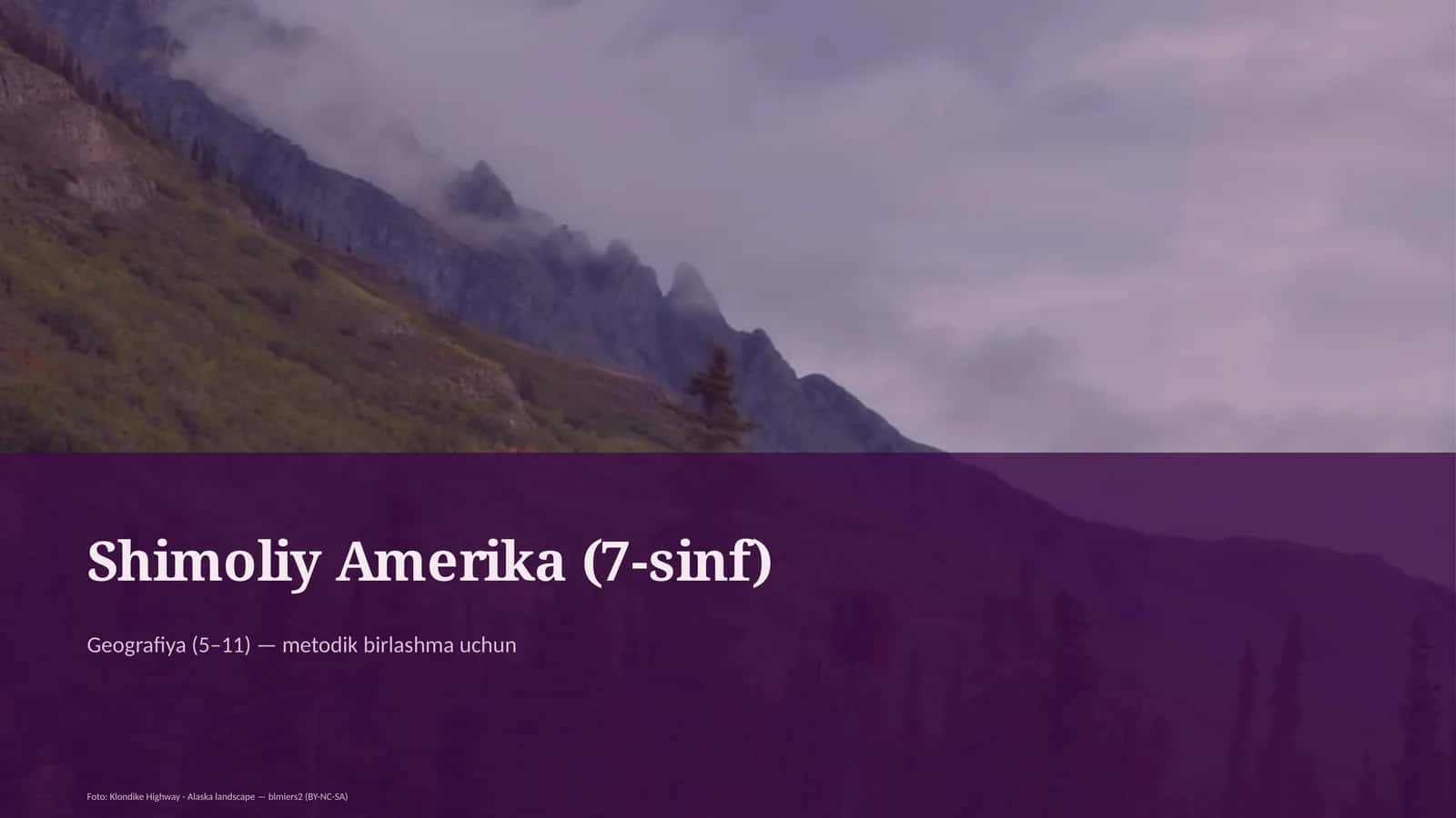 Shimoliy Amerika (7-sinf) 1