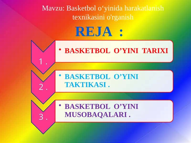 Basketbol o‘yinida harakatlanish texnikasini o'rganish 1