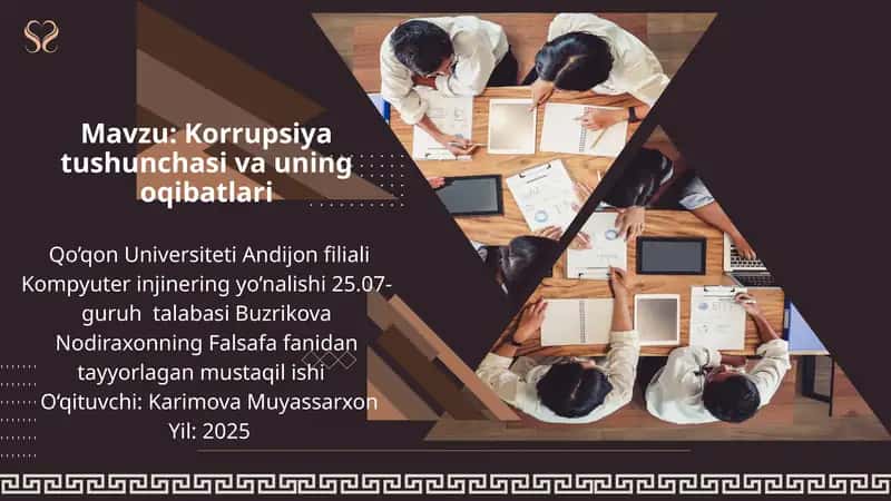 Korrupsiya tushunchasi va uning oqibatlar 1