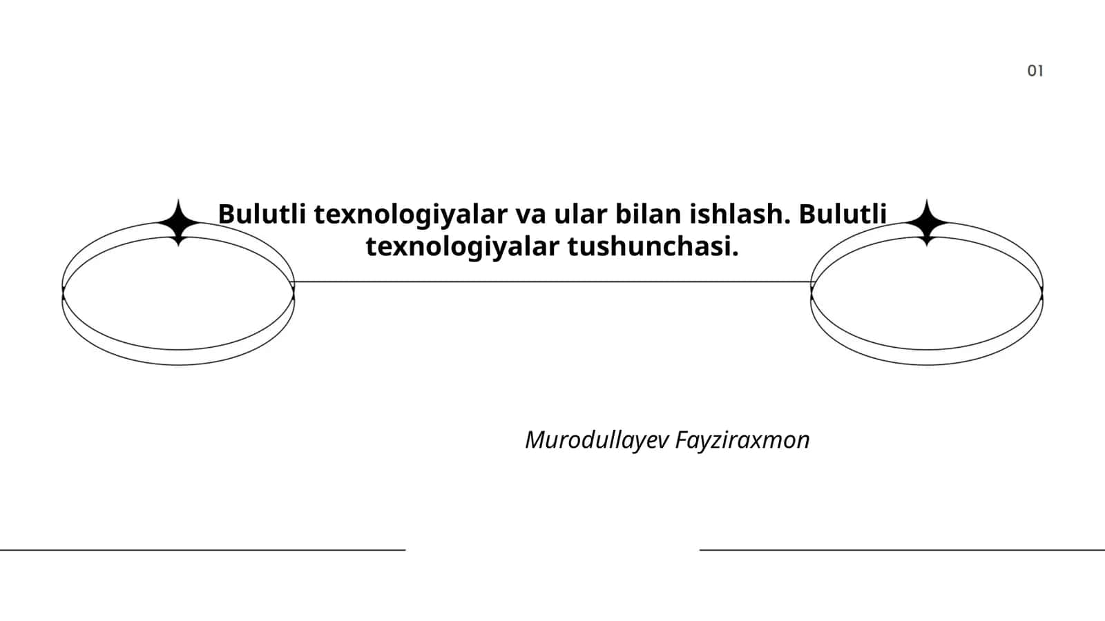 Bulutli hisoblash texnologiyalari 1