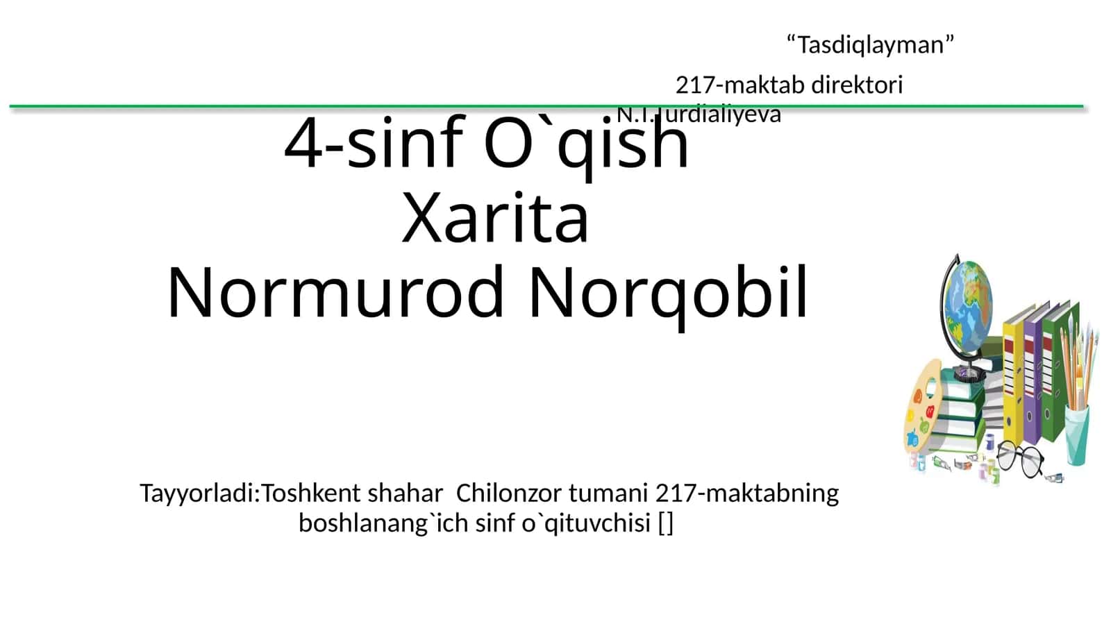 O`qish Xaritasi 1