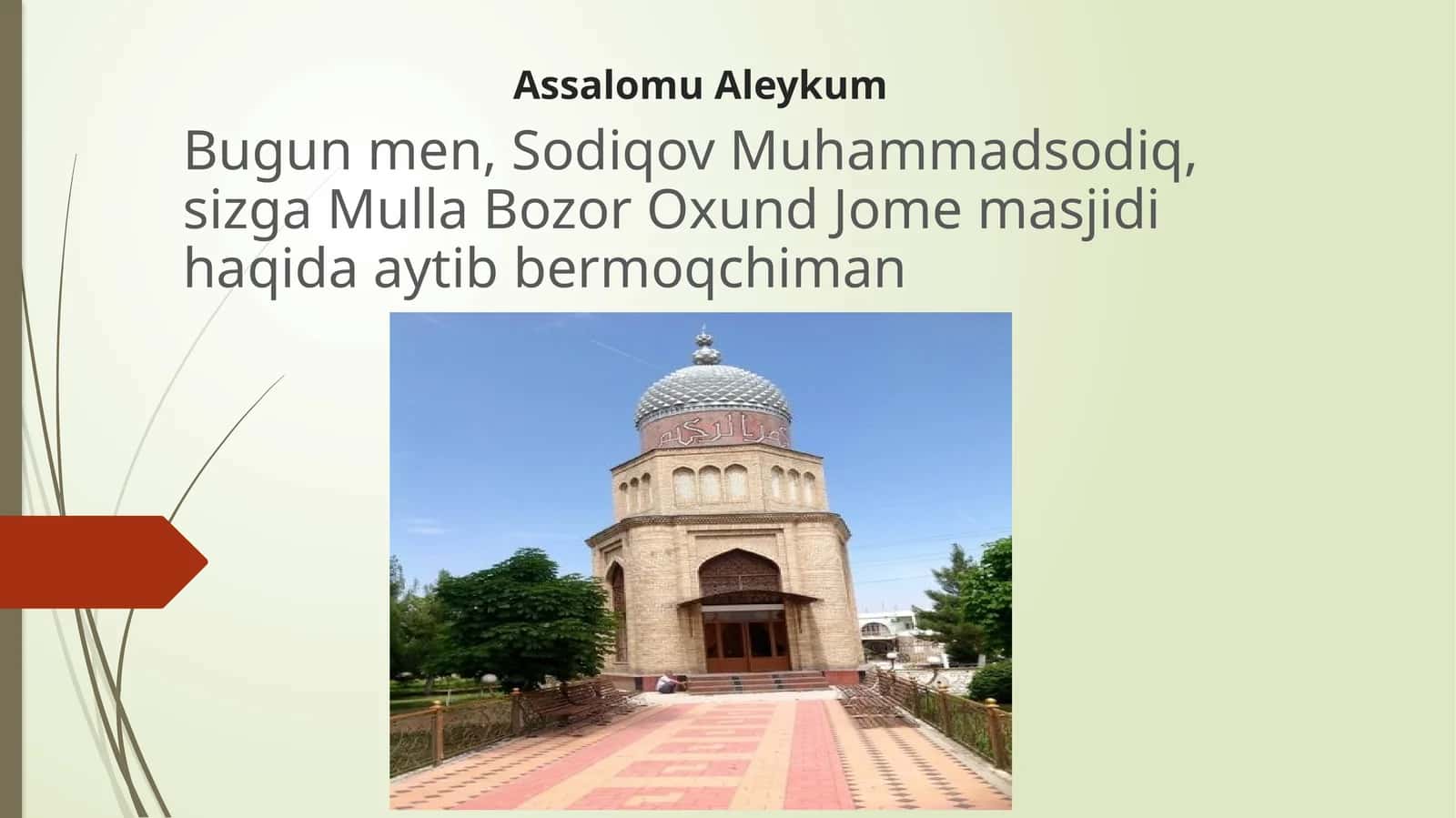 Mulla Bozor Oxund majmuasi masjidi 1