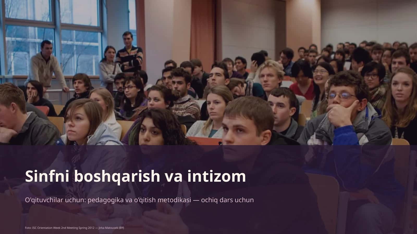 Sinfni boshqarish va intizom 1