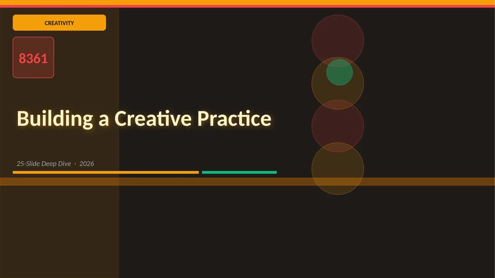 Building a Creative Practice 1