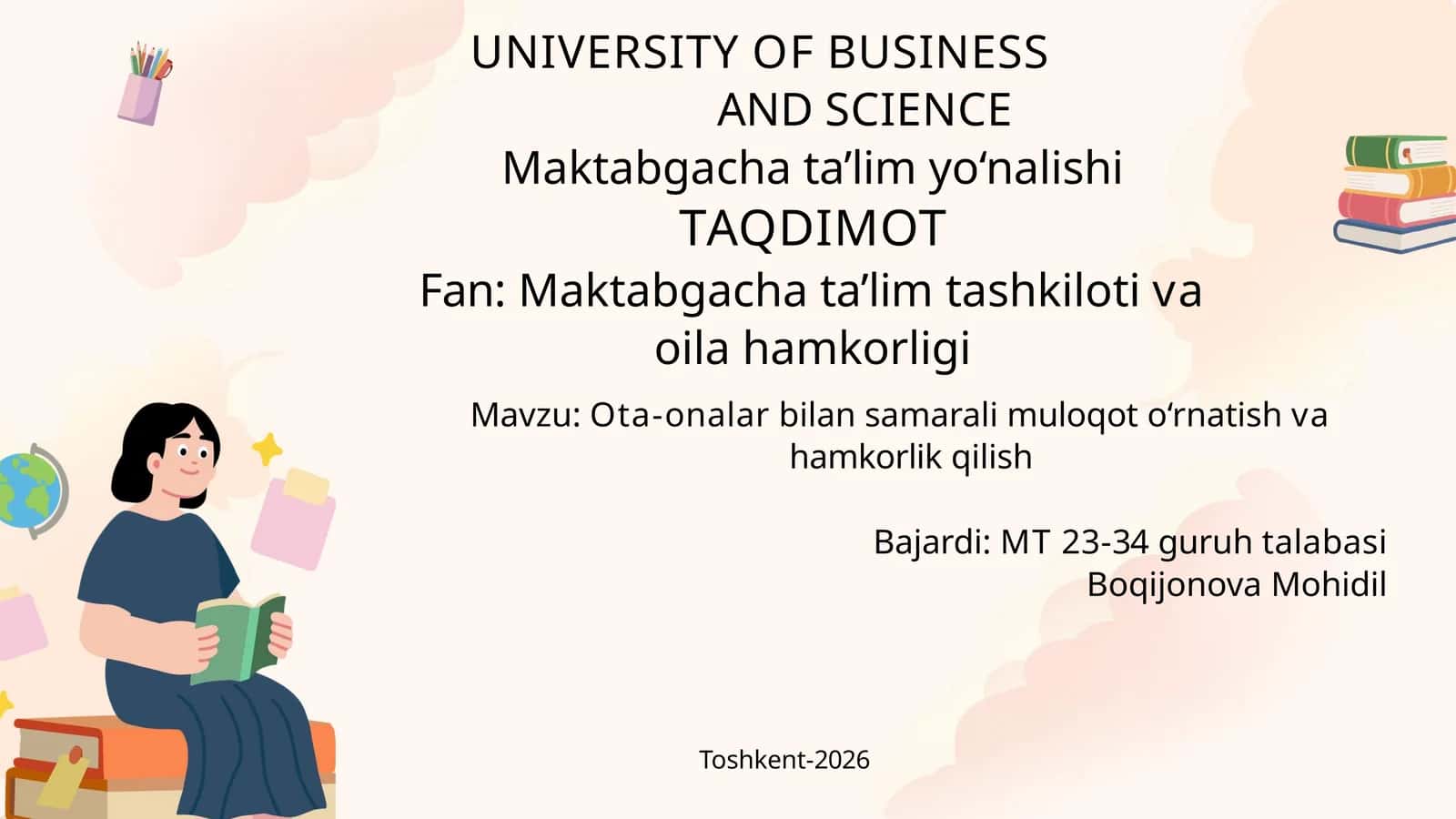 Maktabgacha ta'lim tashkiloti va oila hamkorligi 1