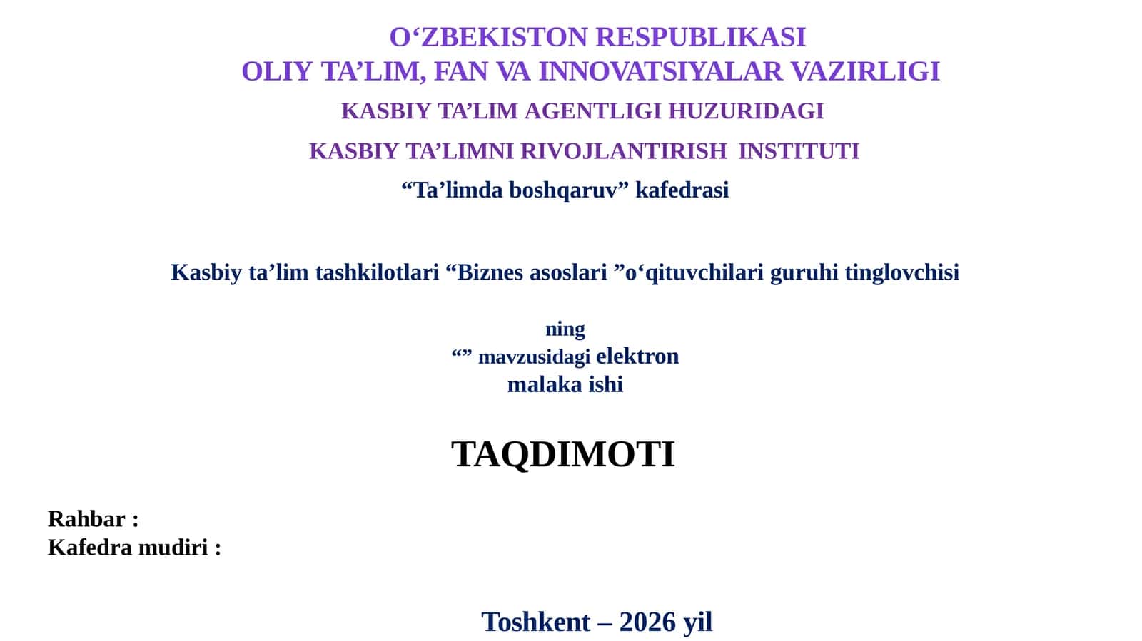 Biznes asoslari 1