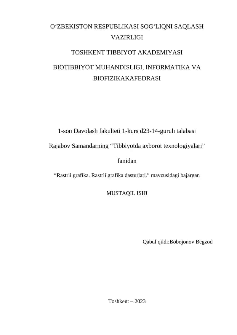 Rastrli grafika dasturlari 1
