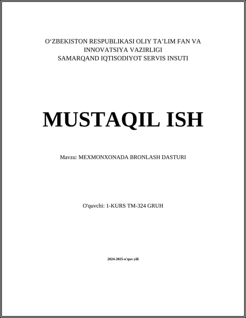 MEXMONXONADA BRONLASH DASTURI 1