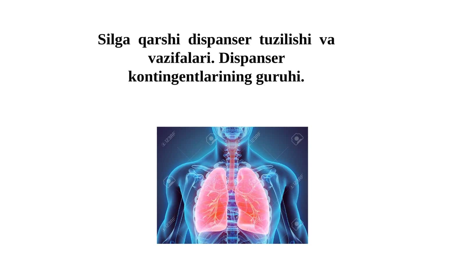 Silga qarshi dispanser tuzilishi va vazifalari 1