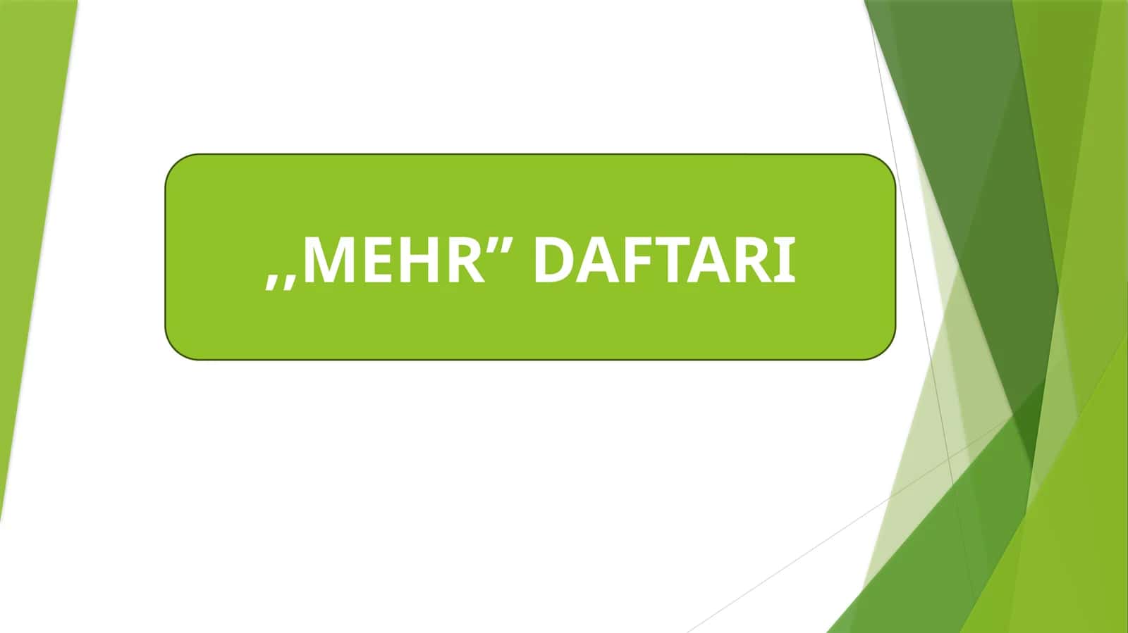 MEHR DAFTARI 1