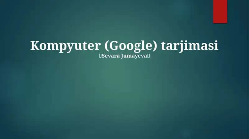 Google Translate 1