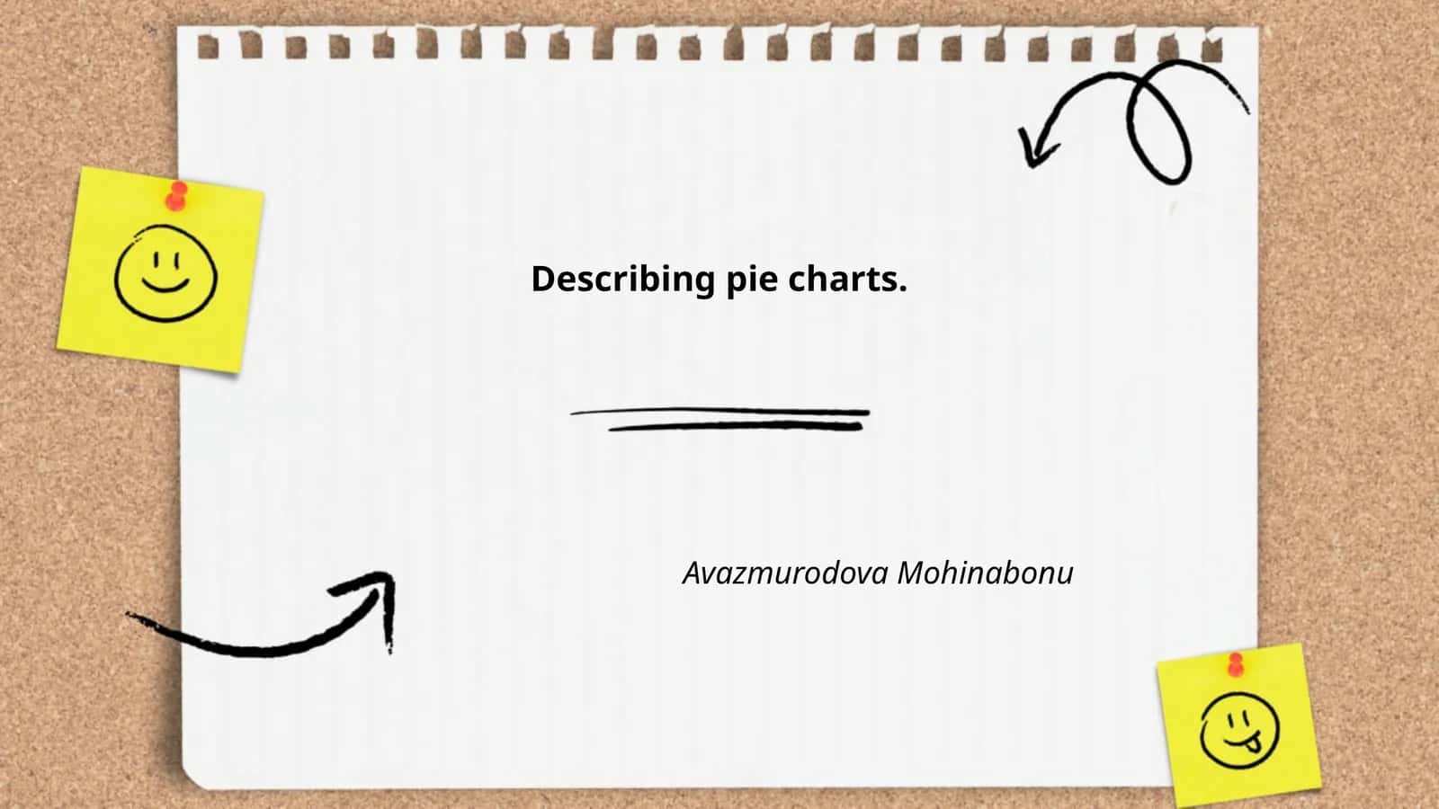 Describing pie charts 1