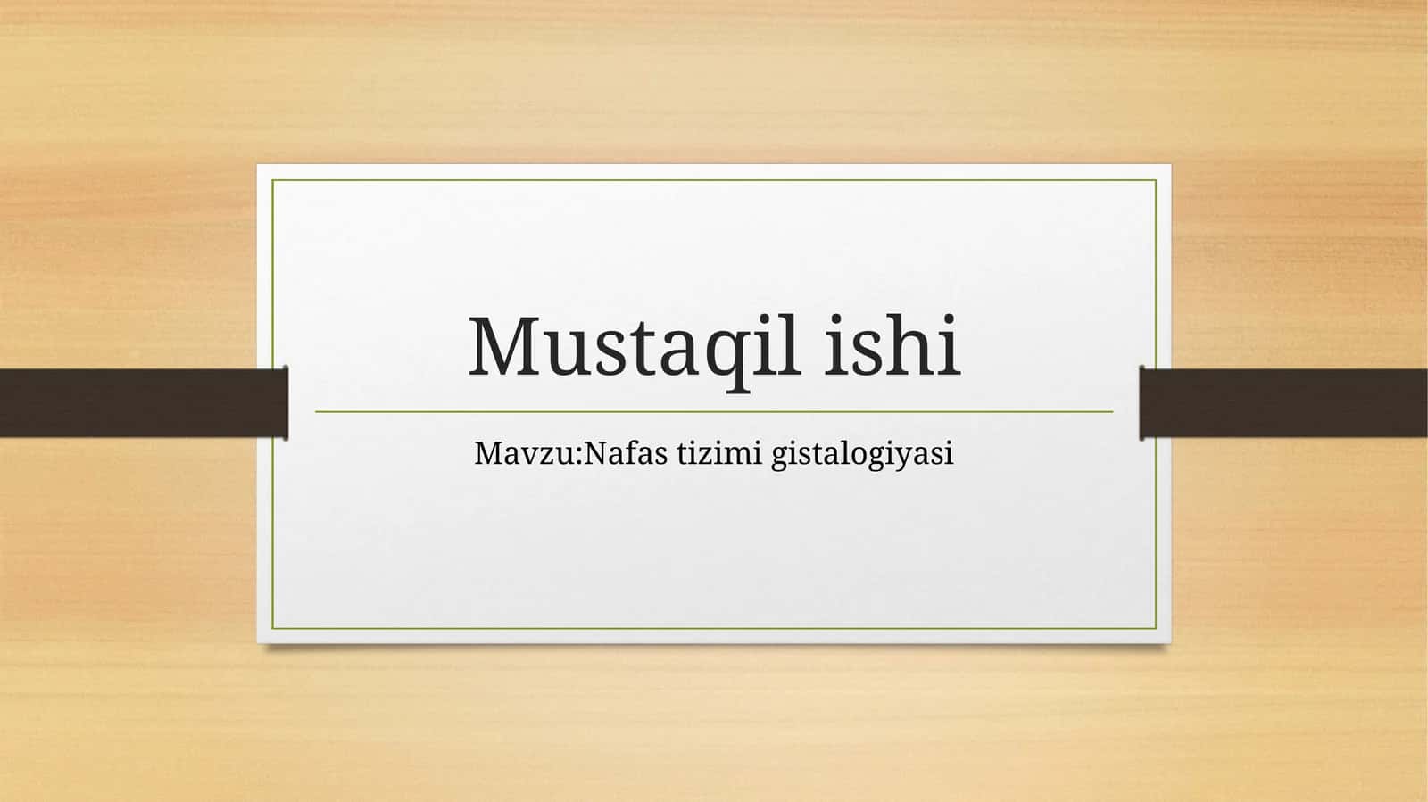 Mustaqilishi 1