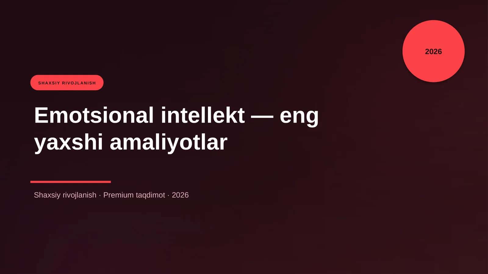 Emotsional intellekt — eng yaxshi amaliyotlar 1