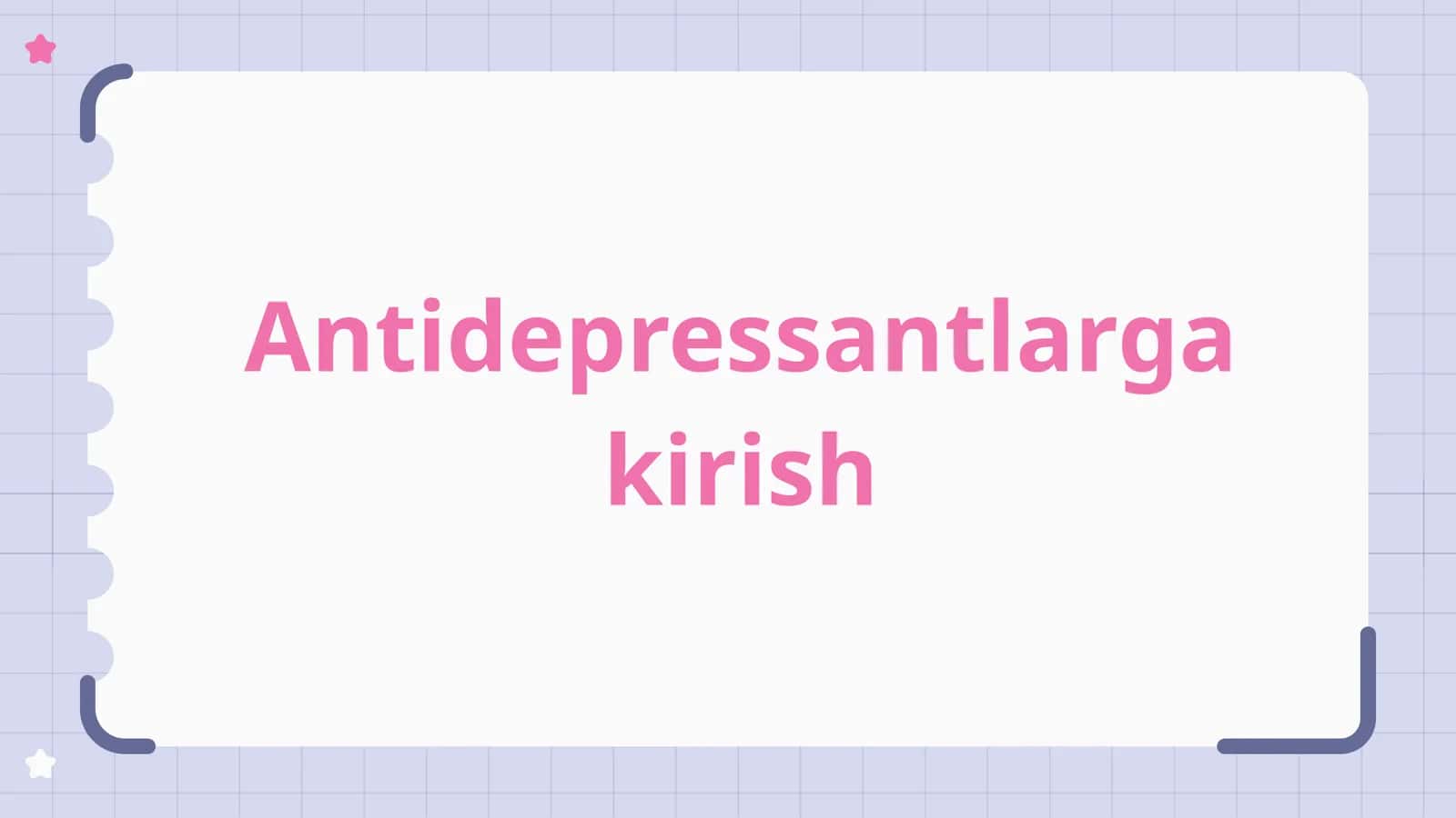 Antidepressantlarning turlari 1