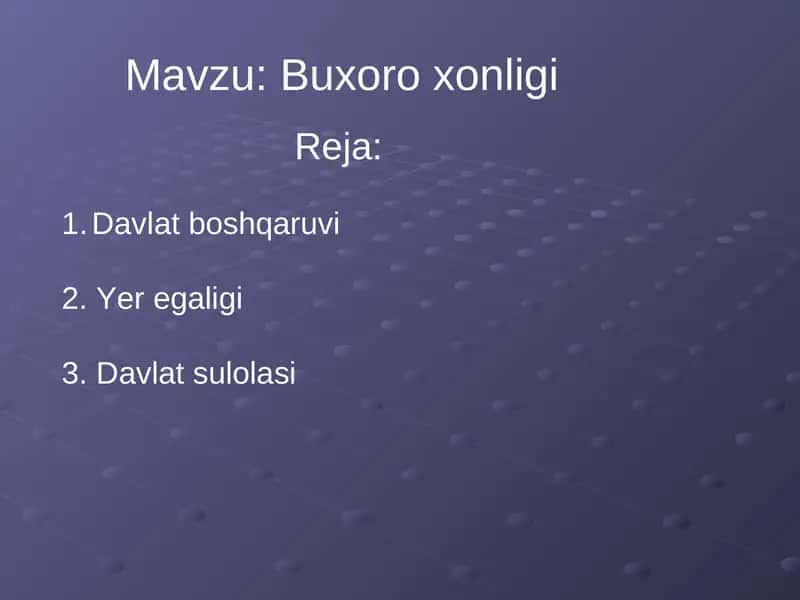 Buxoro xonligi 1