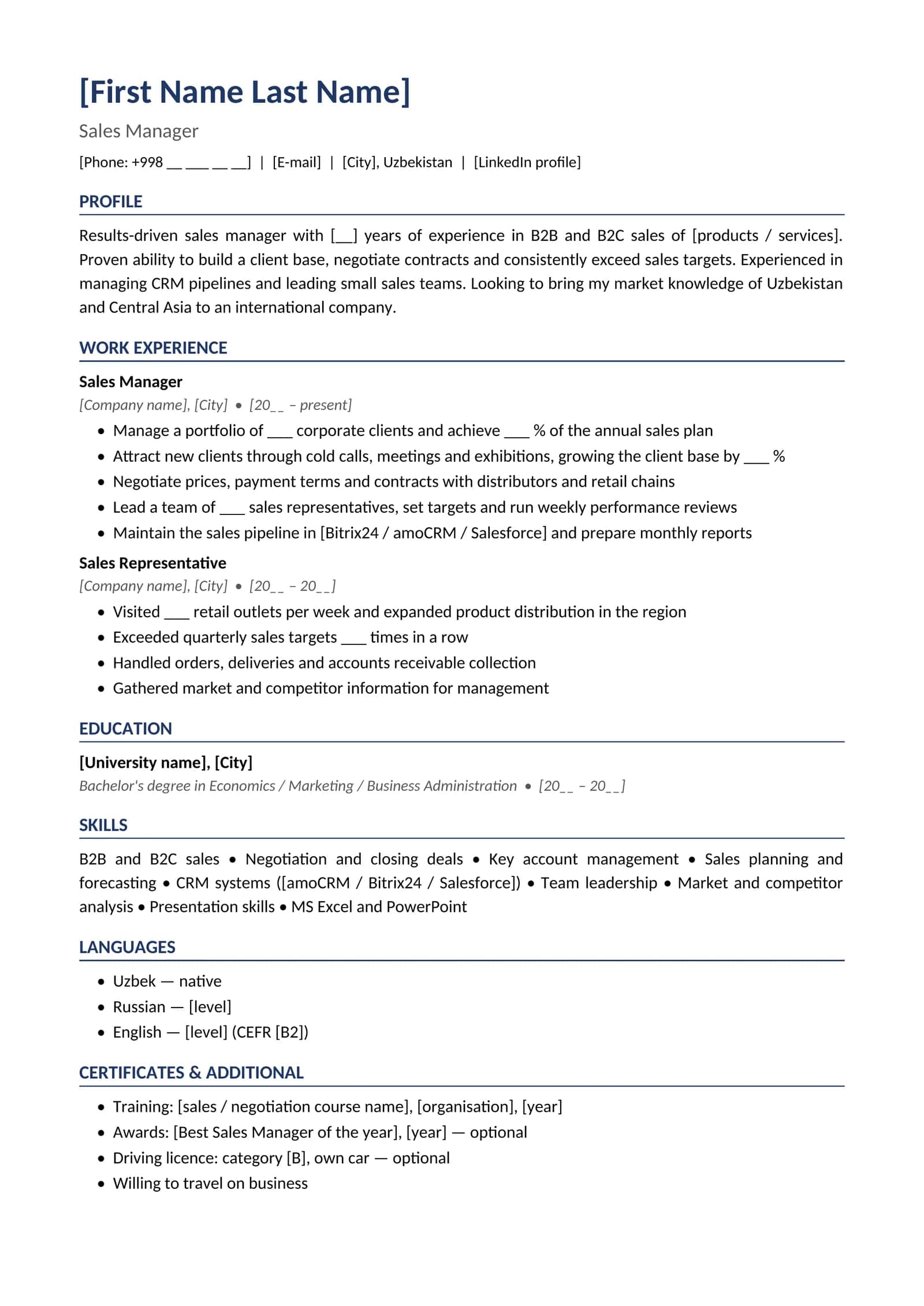 CV 05 English Sales manager 1