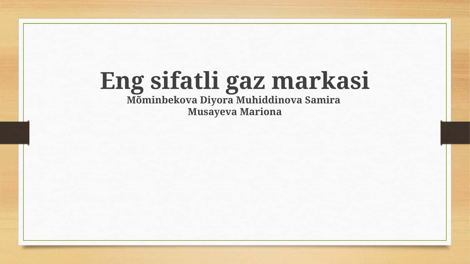 Eng sifatli gaz markasi 1