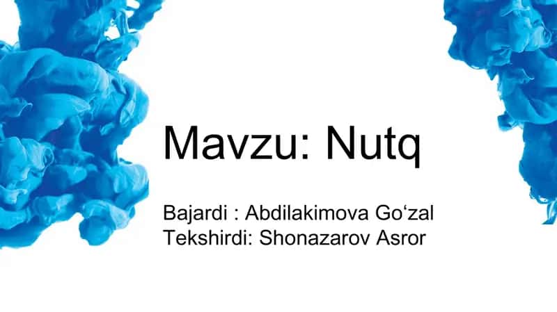 Nutq 1