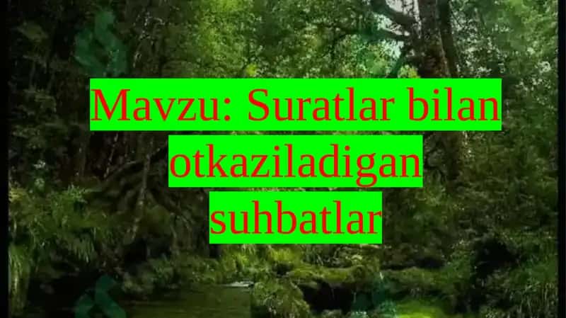 Suratlar bilan otkaziladigan suhbatlar 1