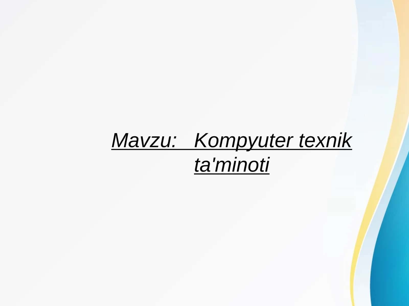 Noutbuk kompyuterlar 1
