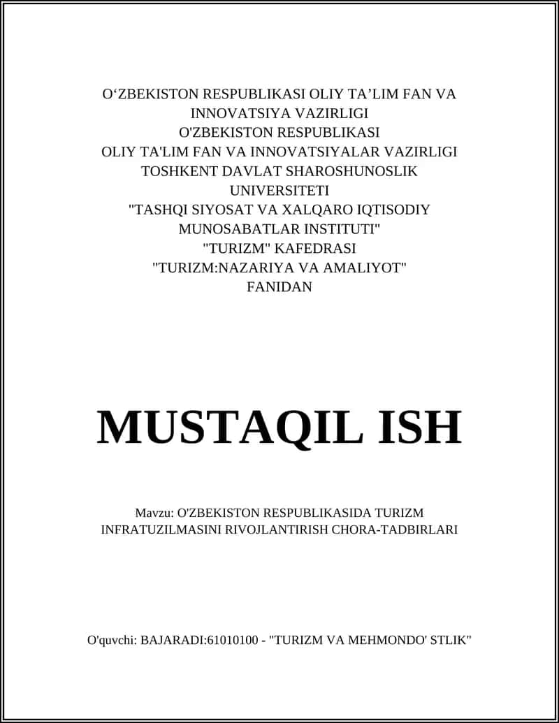Sayyohlik qabul qilish markazlari 1