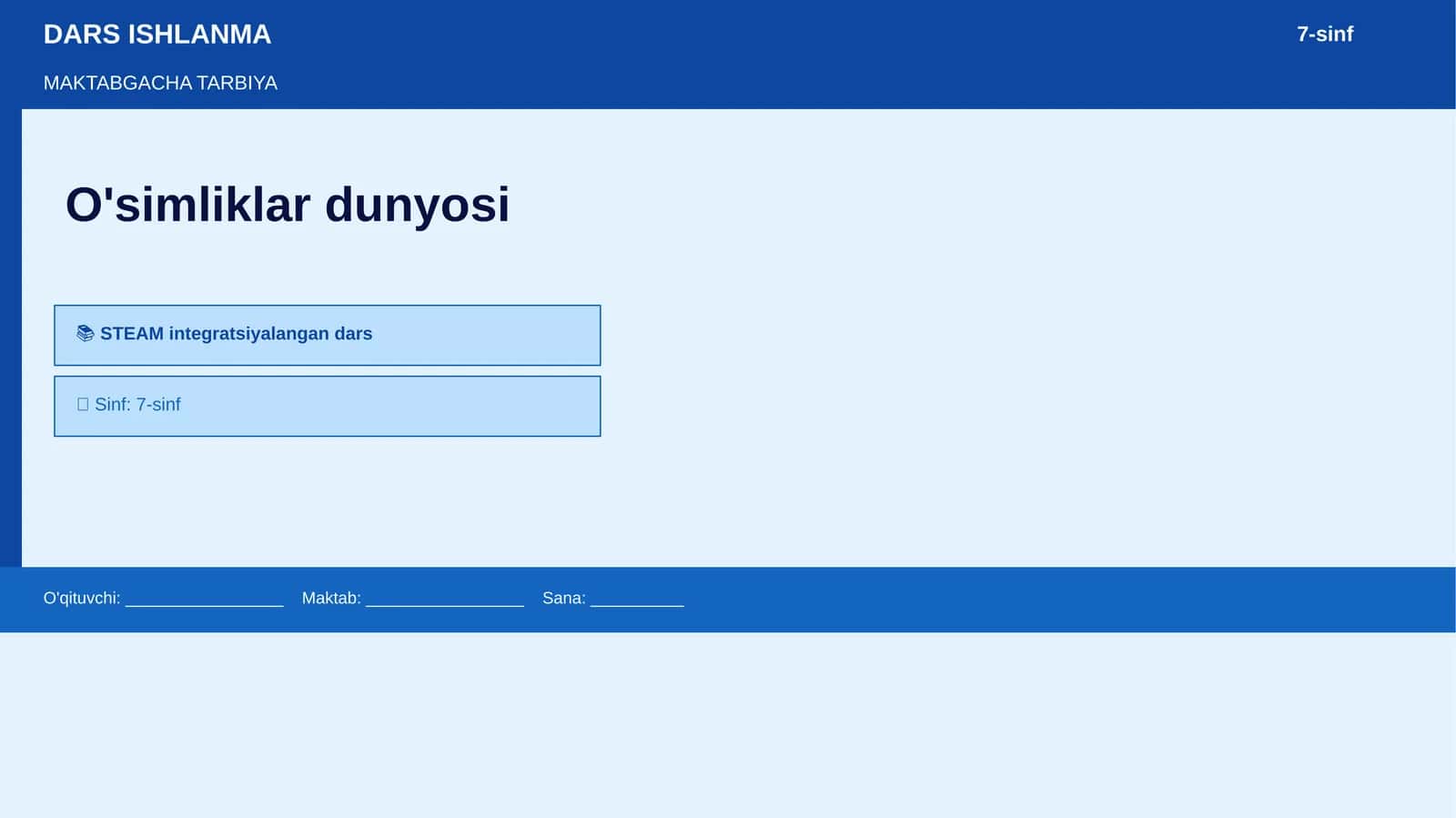 O'zbekiston Respublikasi umumiy o'rta ta'lim davlat standarti 1