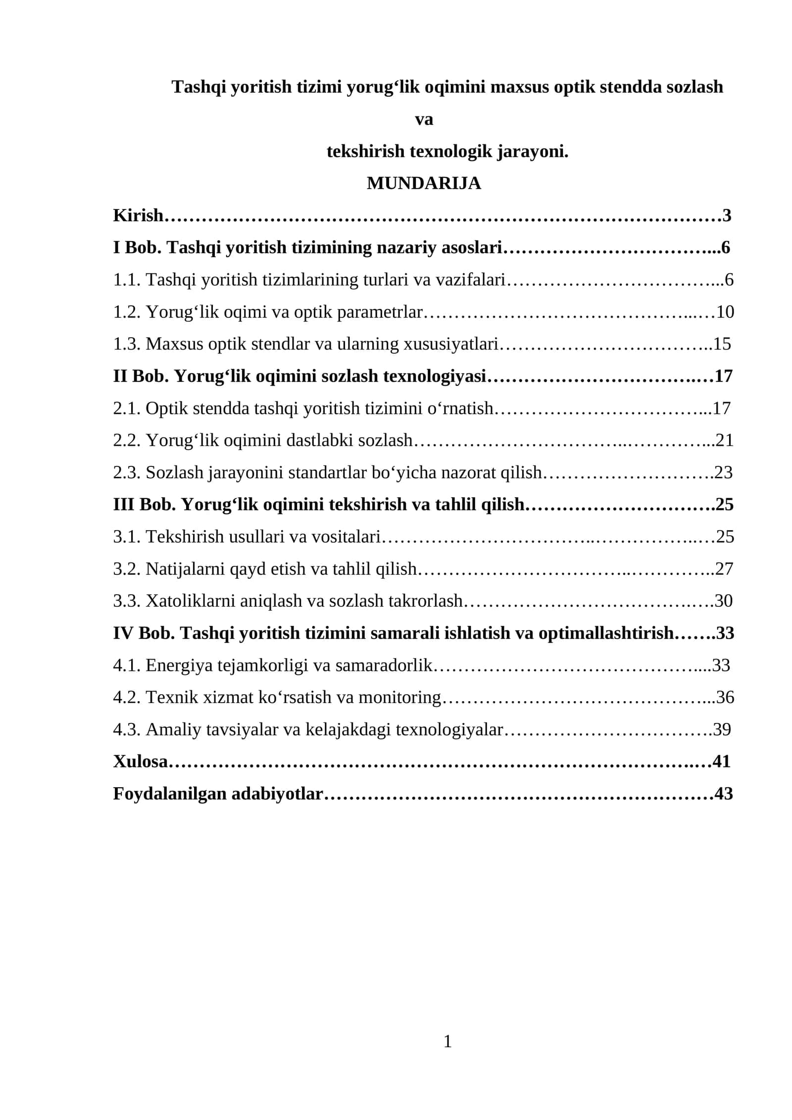 Tashqi yoritish tizimi yorug‘lik oqimini maxsus optik stendda sozlash va tekshirish texnologik jarayoni 1