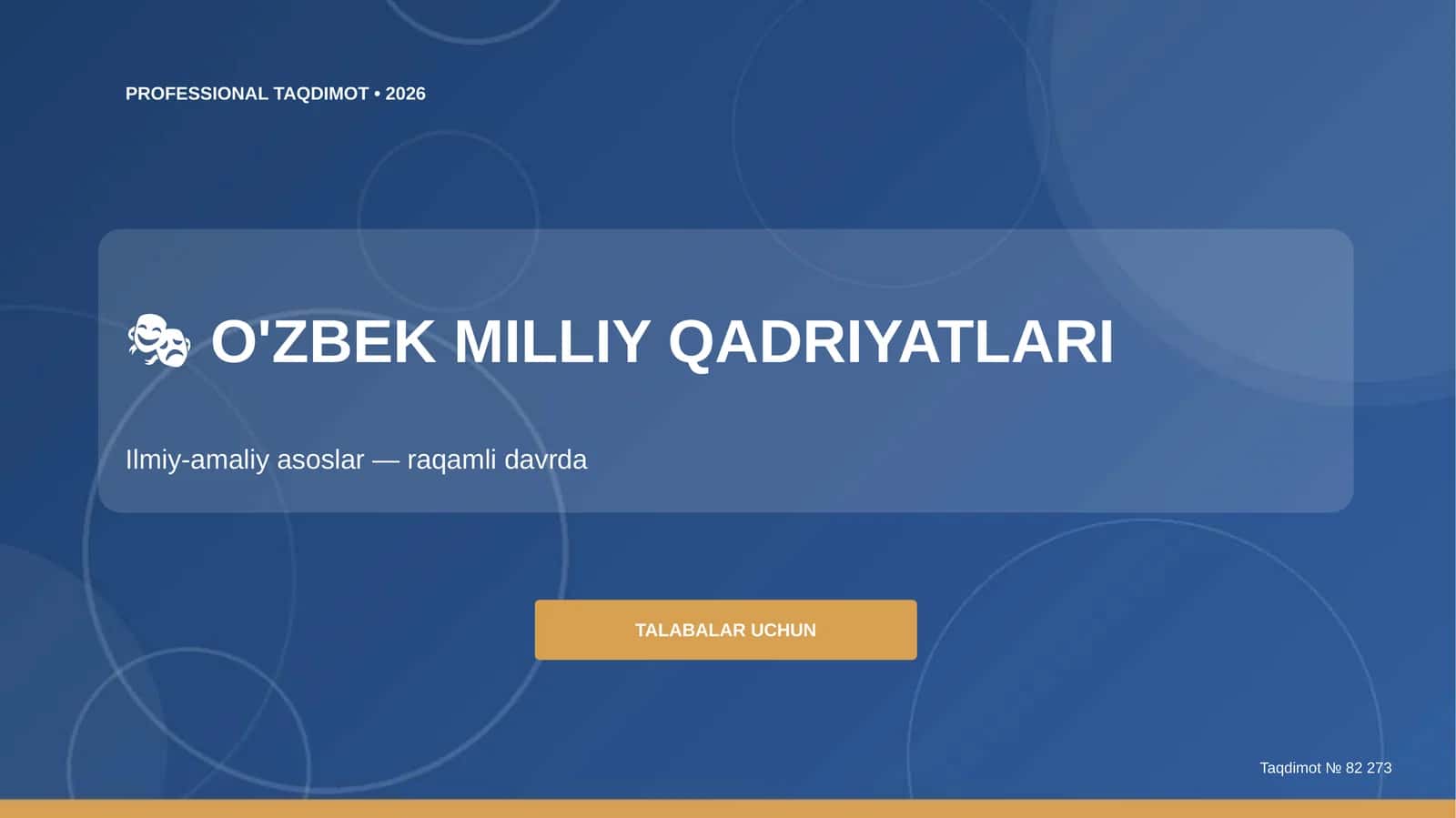O'zbek milliy qadriyatlari: ilmiy-amaliy asoslar (raqamli davrda) 1