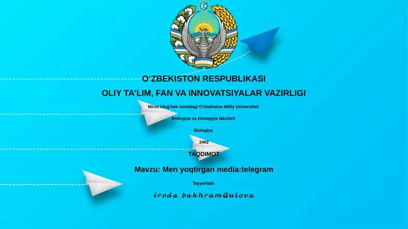 Men yoqtirgan media:telegram 1