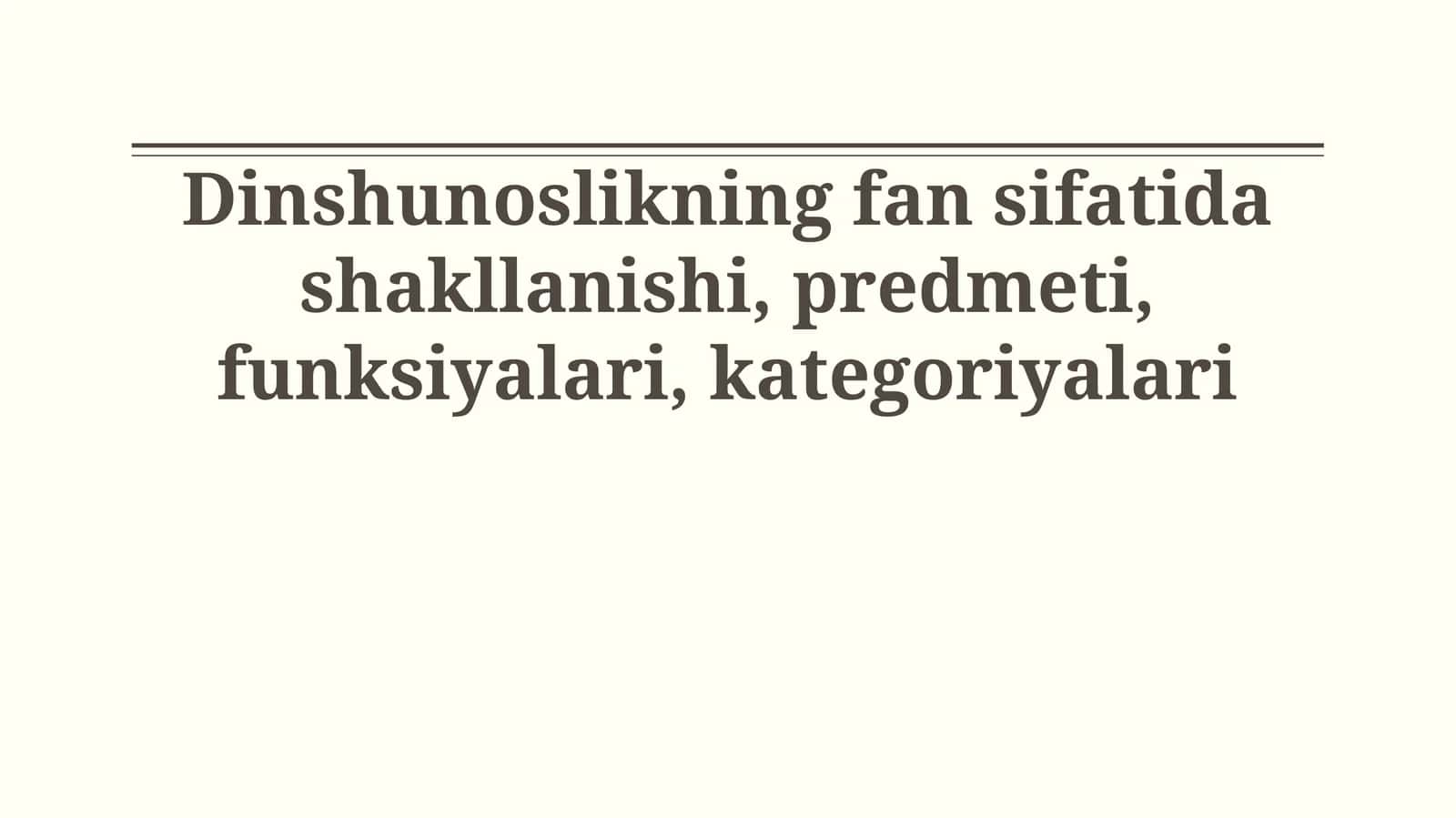 Paleontologiyaning fan sifatida shakllanishi, predmeti, funksiyalari, kategoriyalari 1