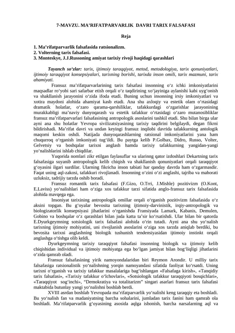 MA’RIFATPARVARLIK DAVRI TARIX FALSAFASI 1