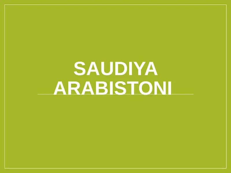 Saudiya Arabistoni 1