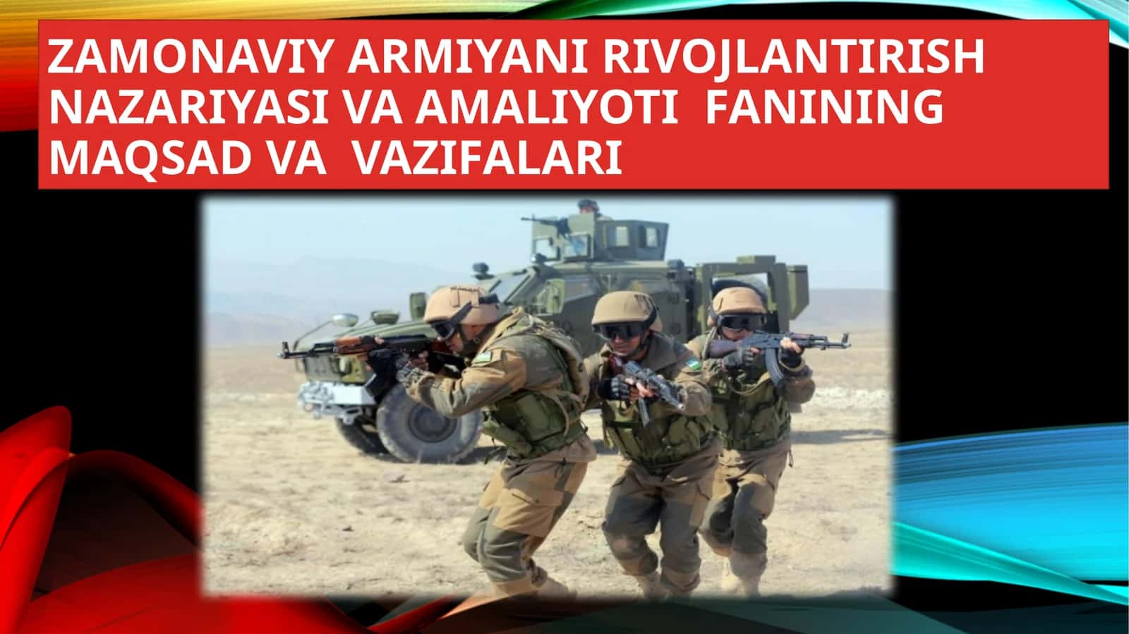 Zamonaviyar miyan irivojlantirish nazariyasi va amaliyotifaning maqsadvavazifalari 1
