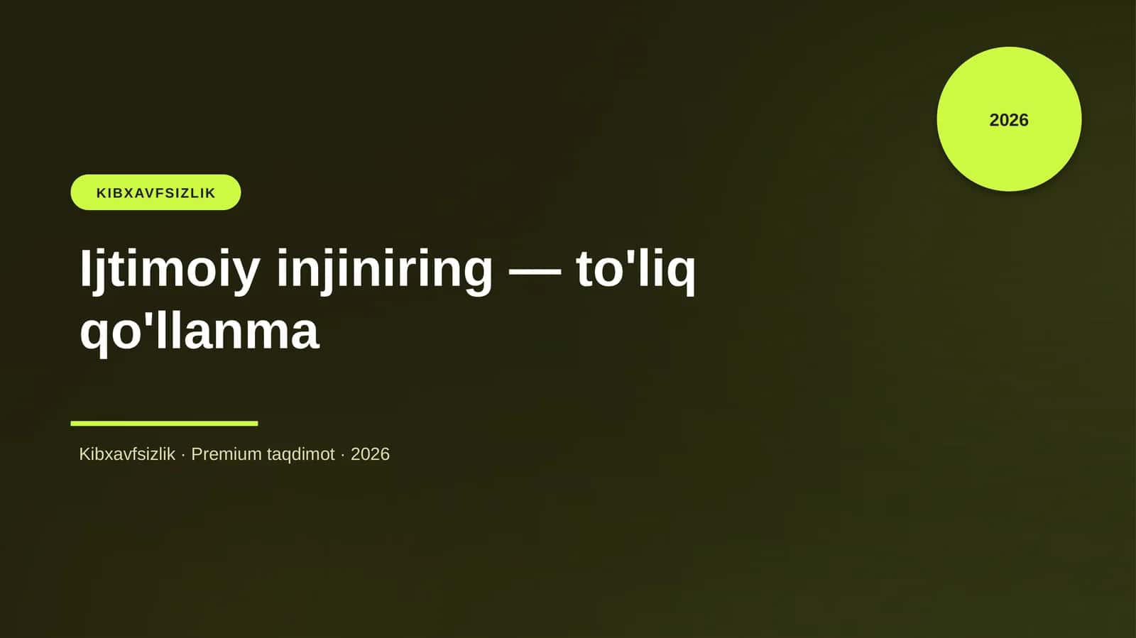 Ijtimoiy injiniring — to'liq qo'llanma 1