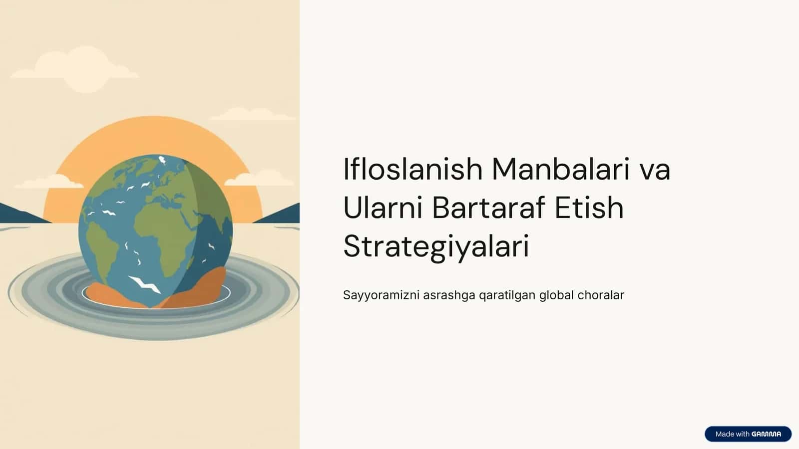 Ifloslanish Manbalari va Ularni Bartaraf Etish Strategiyalari 1