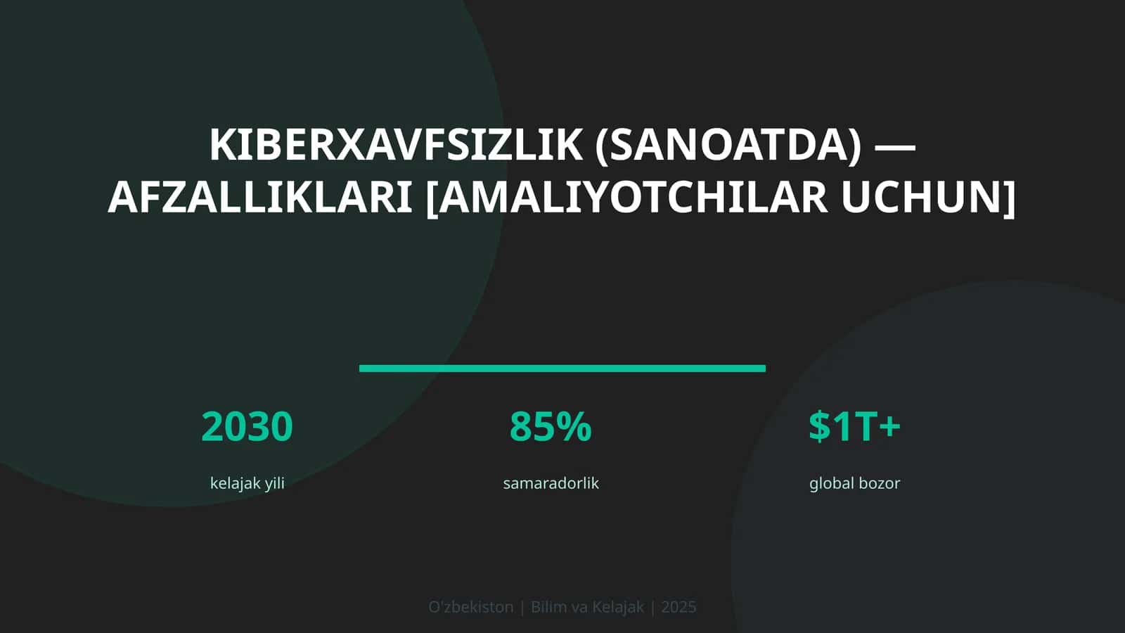 Kiberxavfsizlik (sanoatda) — afzalliklari [amaliyotchilar uchun] 1