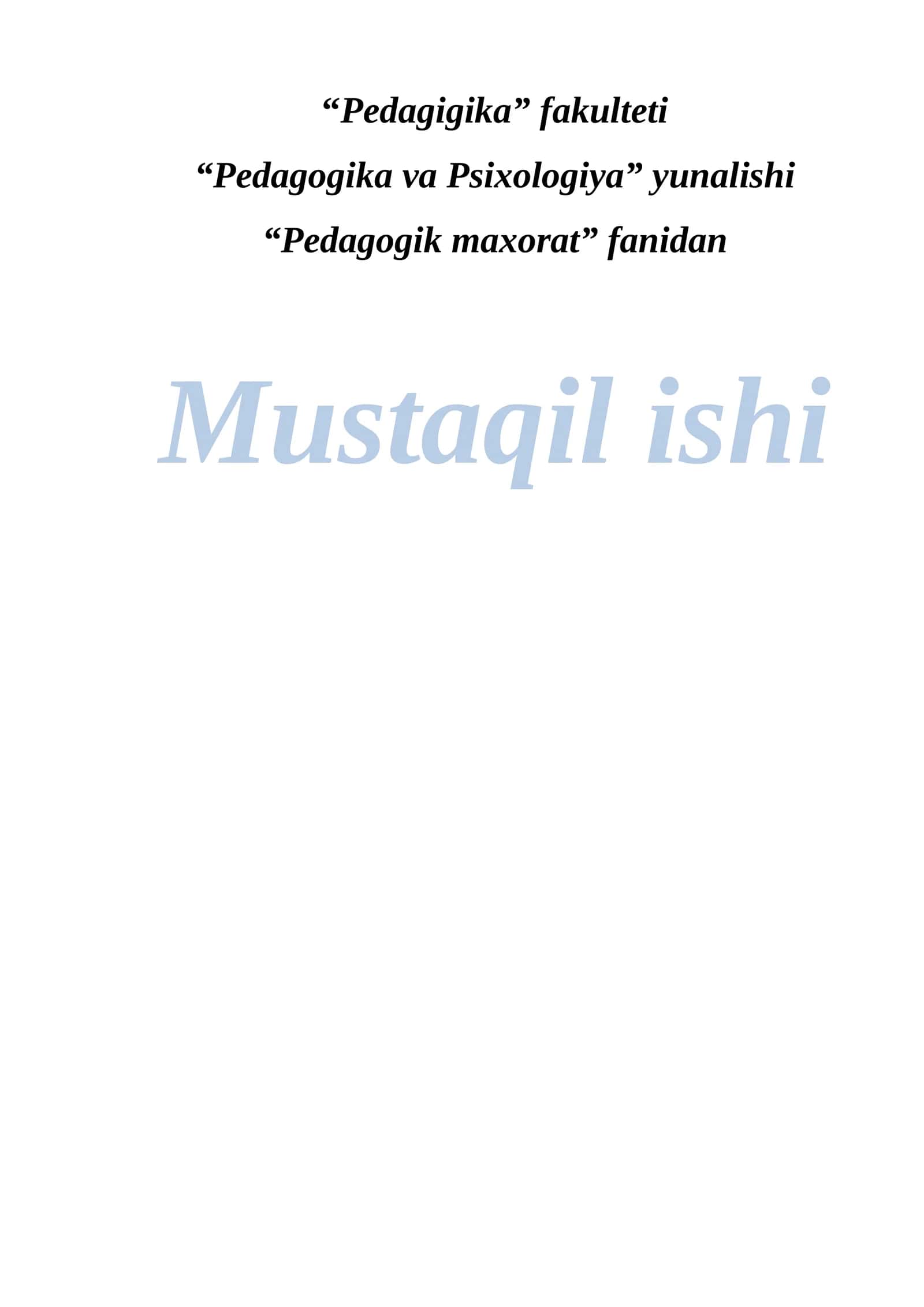 Kreativlik pedagogik ijodkorlik asosi sifatida. 1