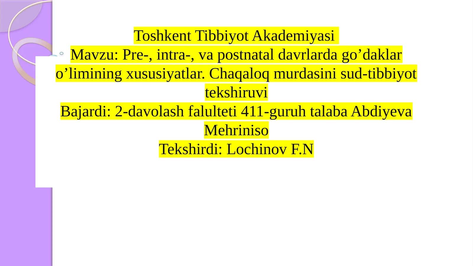 Yangitug'ilganlik tushunchasi 1