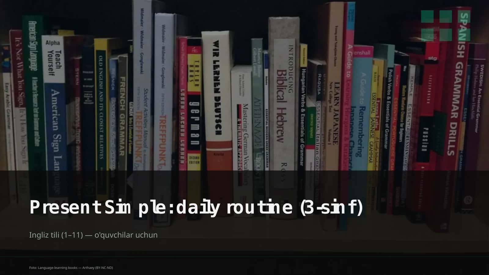 Present Simple: daily routine (3-sinf) 1