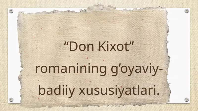 "Don Kixot" 1