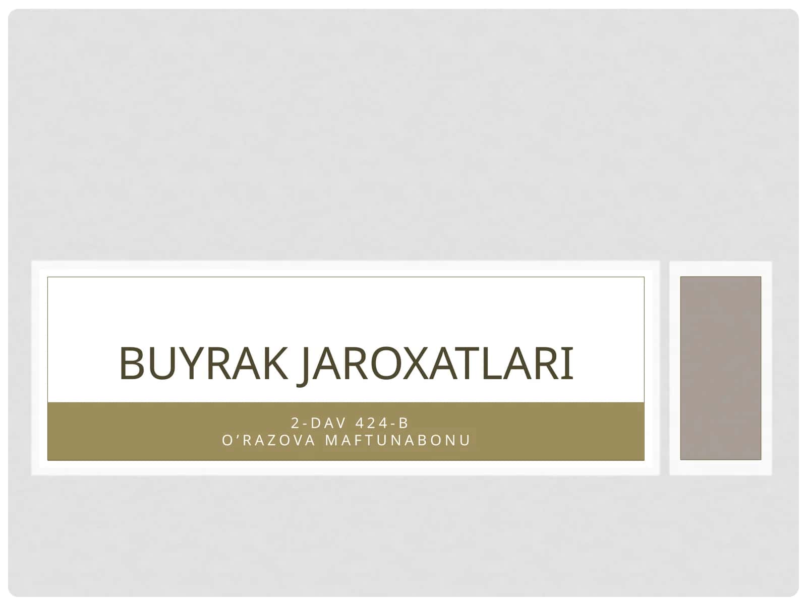 Buyrak jarohatlari 1