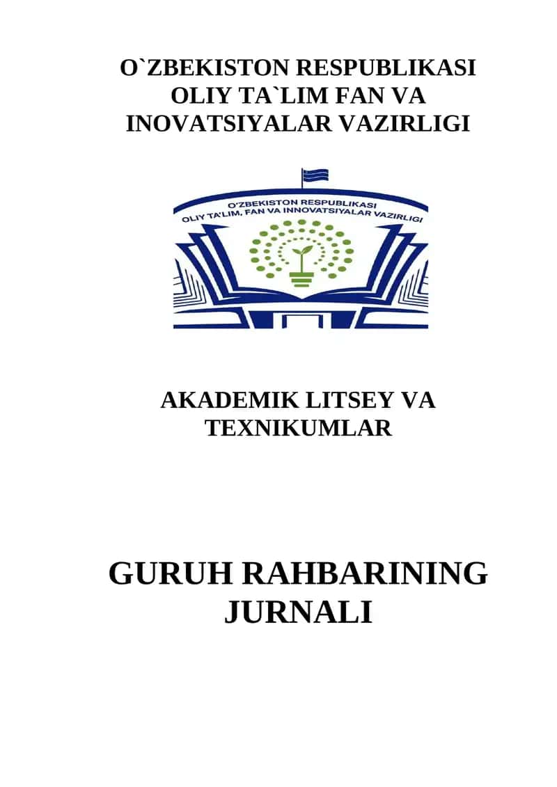 Guruh Rahbarining Jurnali 1