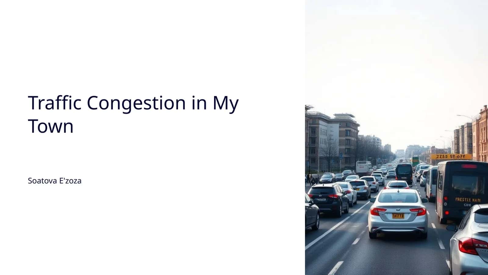 Traffic Congestion in My Town 1