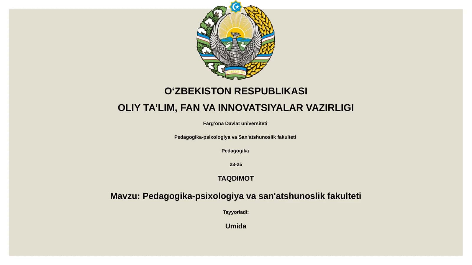 Pedagogika-psixologiya va san'atshunoslik fakulteti 1