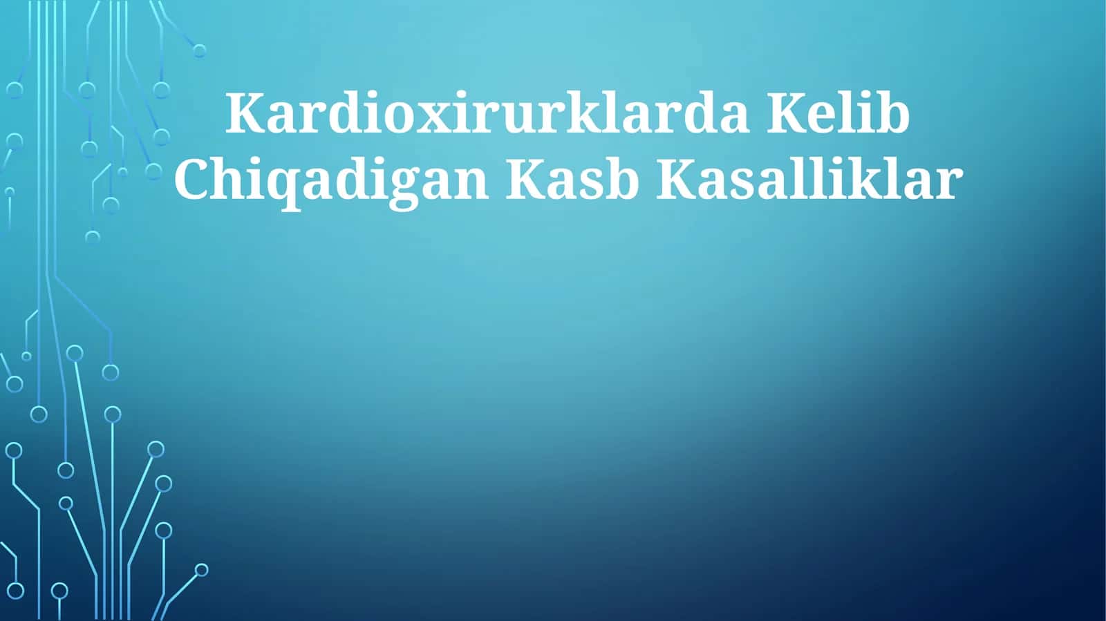 Kardioxirurklarda Kelib Chiqadigan Kasb Kasalliklar 1