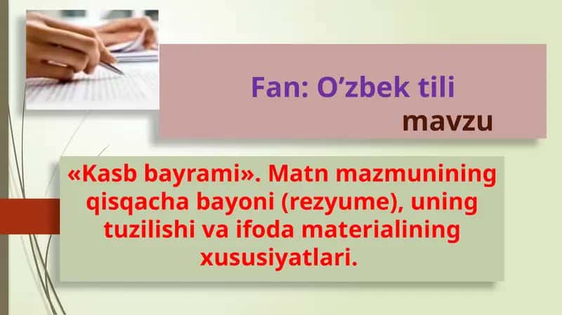 Kasb bayrami 1